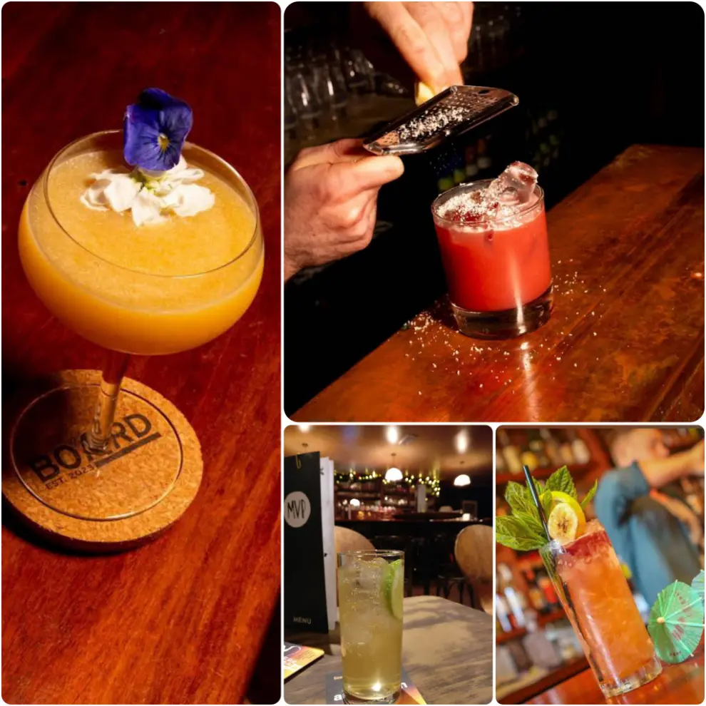 A collage image of NA mocktails of Board in Dublin.