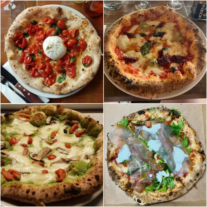 Pizza with prosciutto, arugula, and parmesan at Cirillo’s, Baggot Street