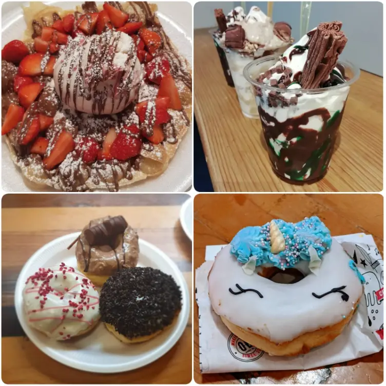 An image showing donuts and smoothies of Coffee Co at cloud Nine in Dublin.