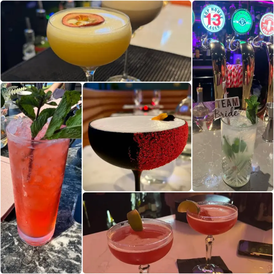 A collage image of mocktails of Hyde Dublin.