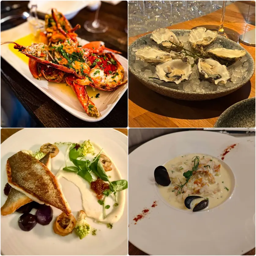 Lobster, oysters, grilled fish, and creamy chowder from SOLE Seafood & Grill, Dublin.