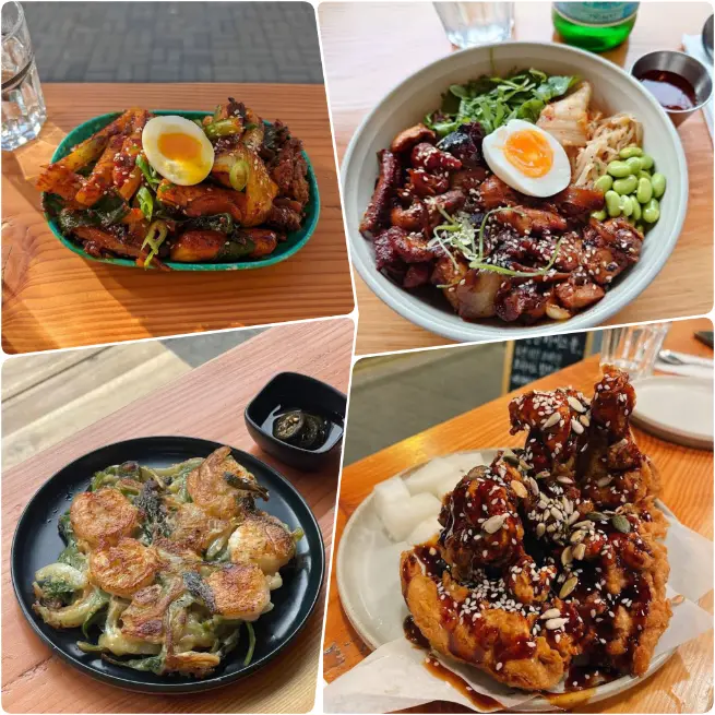 A collage image of tender Bulgogi and Dak Galbi of SPACE JARU in Dublin.