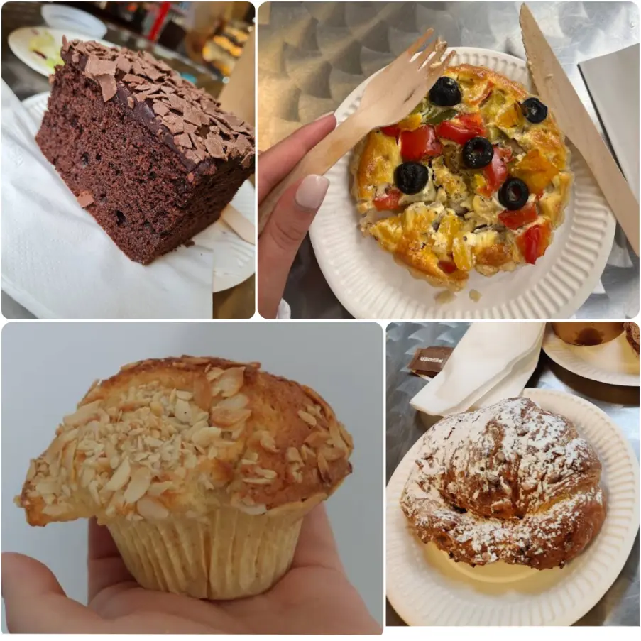 A collage image of buttery croissants and fruity Danishes of The Bakery, Temple Bar in Dublin.