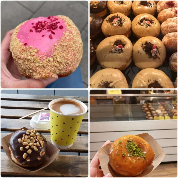 An image showing donuts and coffee of The Rolling Donut in Dublin.