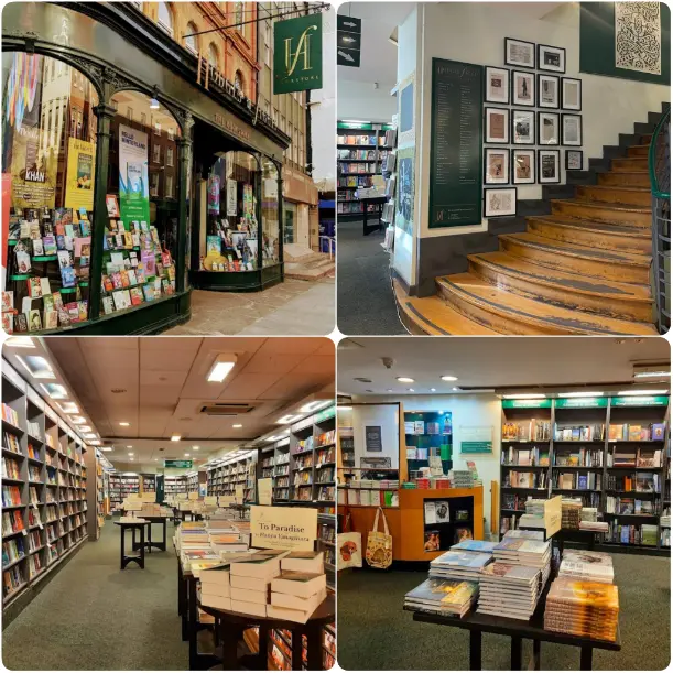 A visual representation of one of the best bookshops of Dublin, named Hodges Figgis.