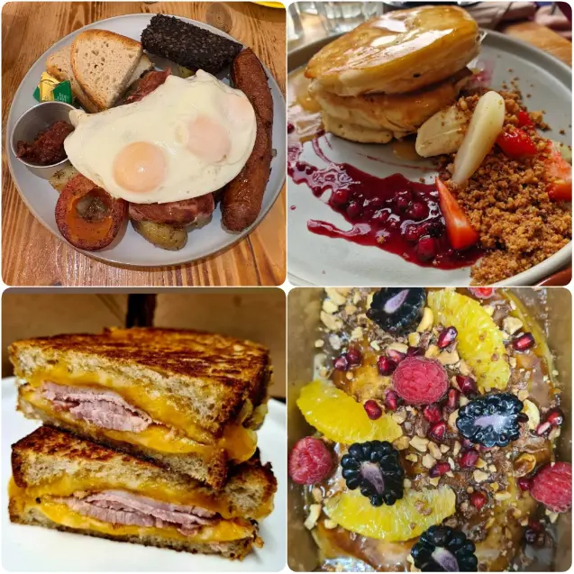 A collage photo of Social Fabric Cafe as a Top Brunch Spot in Dublin.