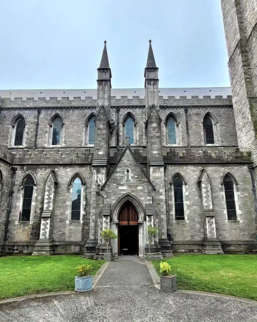 A photo showing St Patrick's Cathedral in Dublin.