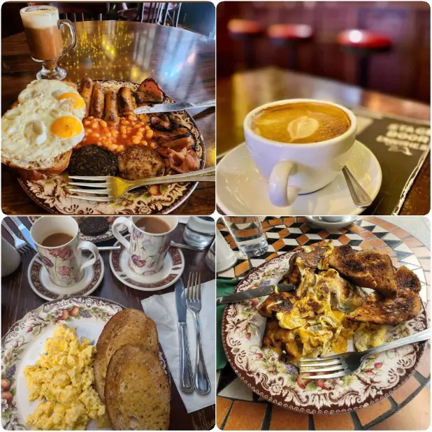 Authentic combo breakfast of Stage Door Cafe in Dublin