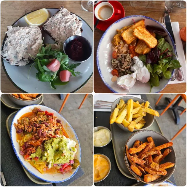 A visual representation of Brioche French toast, fries of The Woollen Mills as best brunch in Dublin.