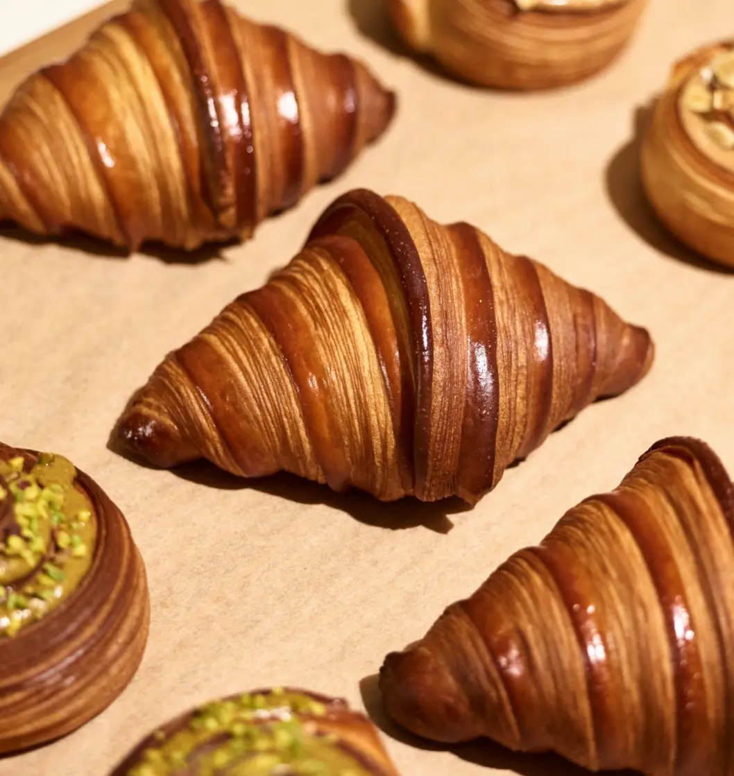 Best plain buttery, flaky and pistachio croissants in Dublin.