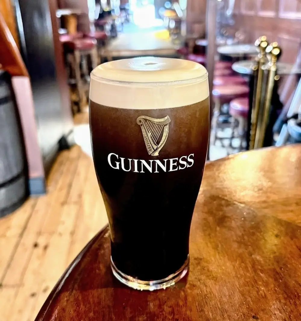Guinness Stout in the best pub in Dublin