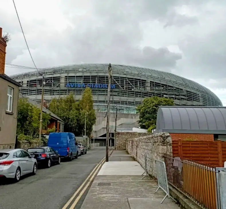 Aviva Stadium and it's surroundings