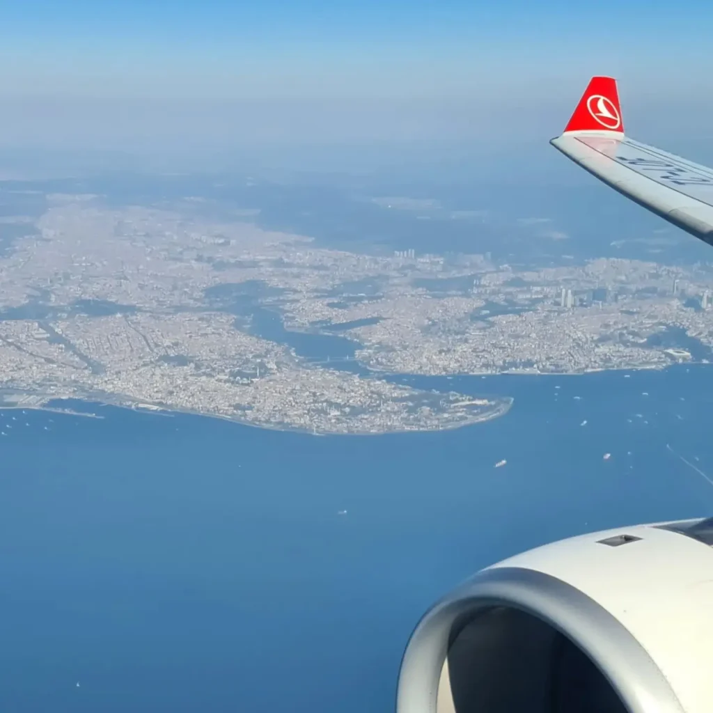 Dublin to Istanbul flight