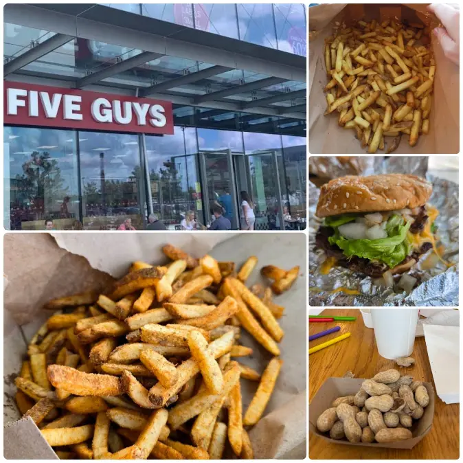 snacks, fries and burgers of Clondalkin Five Guys