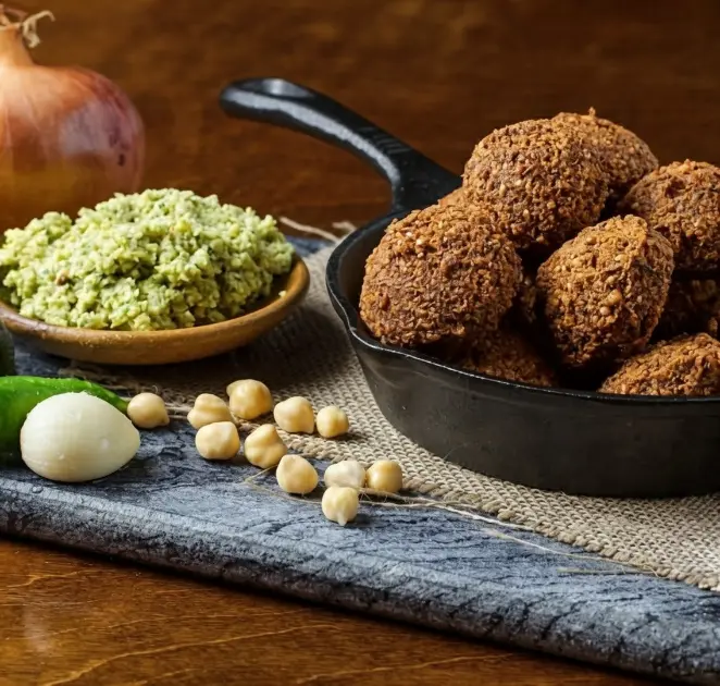 delicious and freshly made falafel of Umi Falafel Dublin